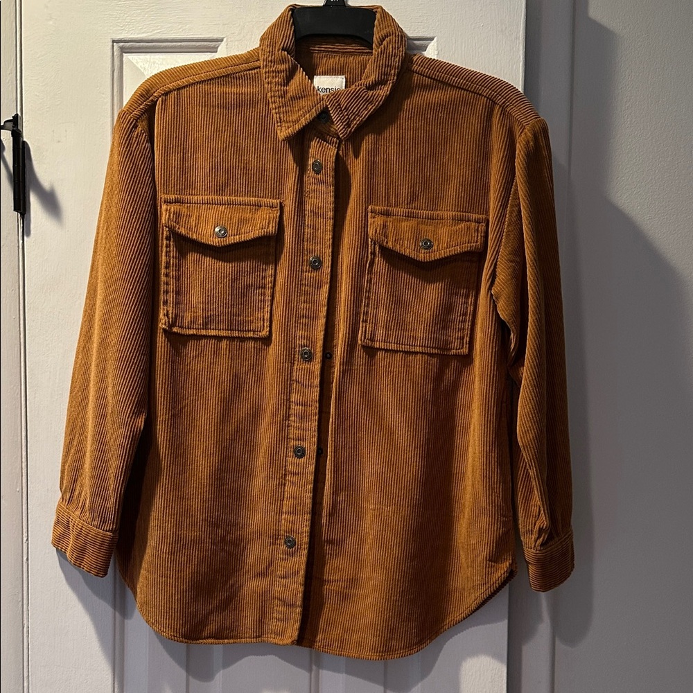 Kensie Tan Corduroy Shirt